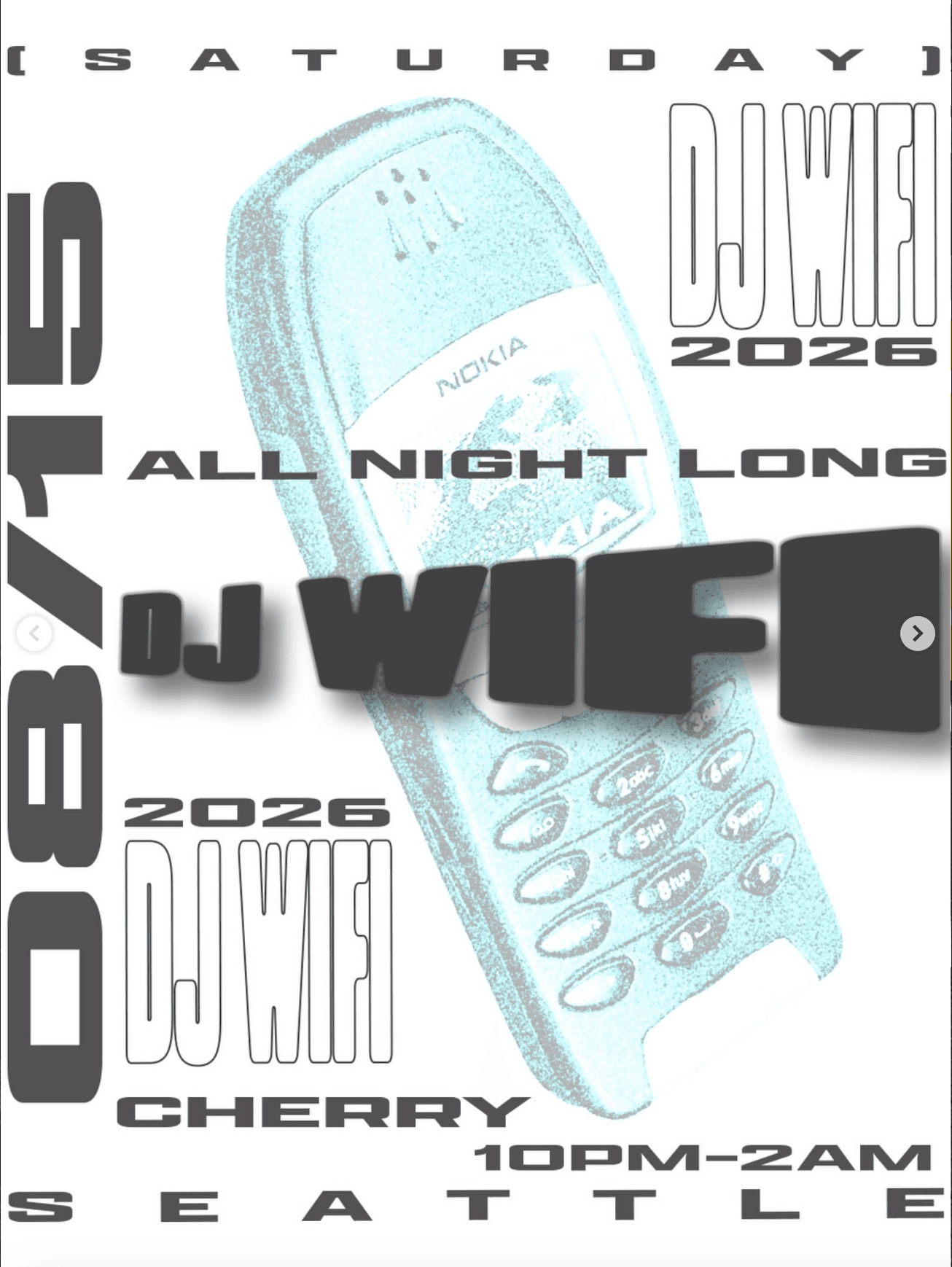 dj wifi - all night poster