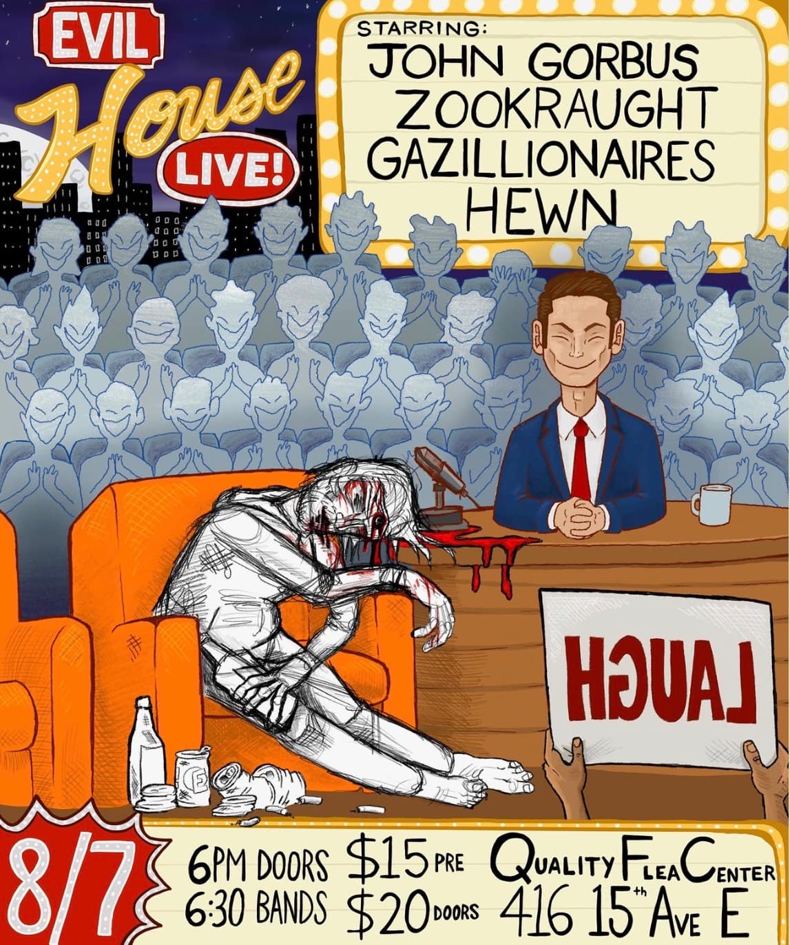 EVIL house LIVE poster