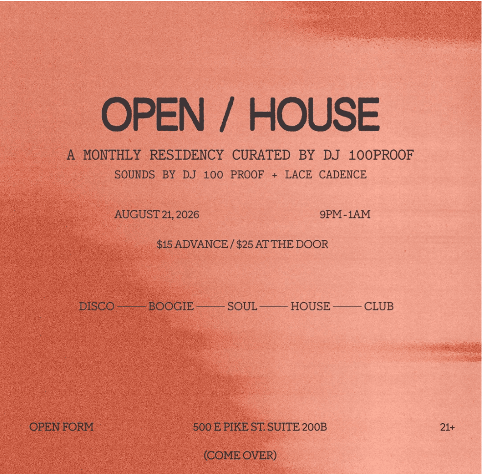 open/house poster